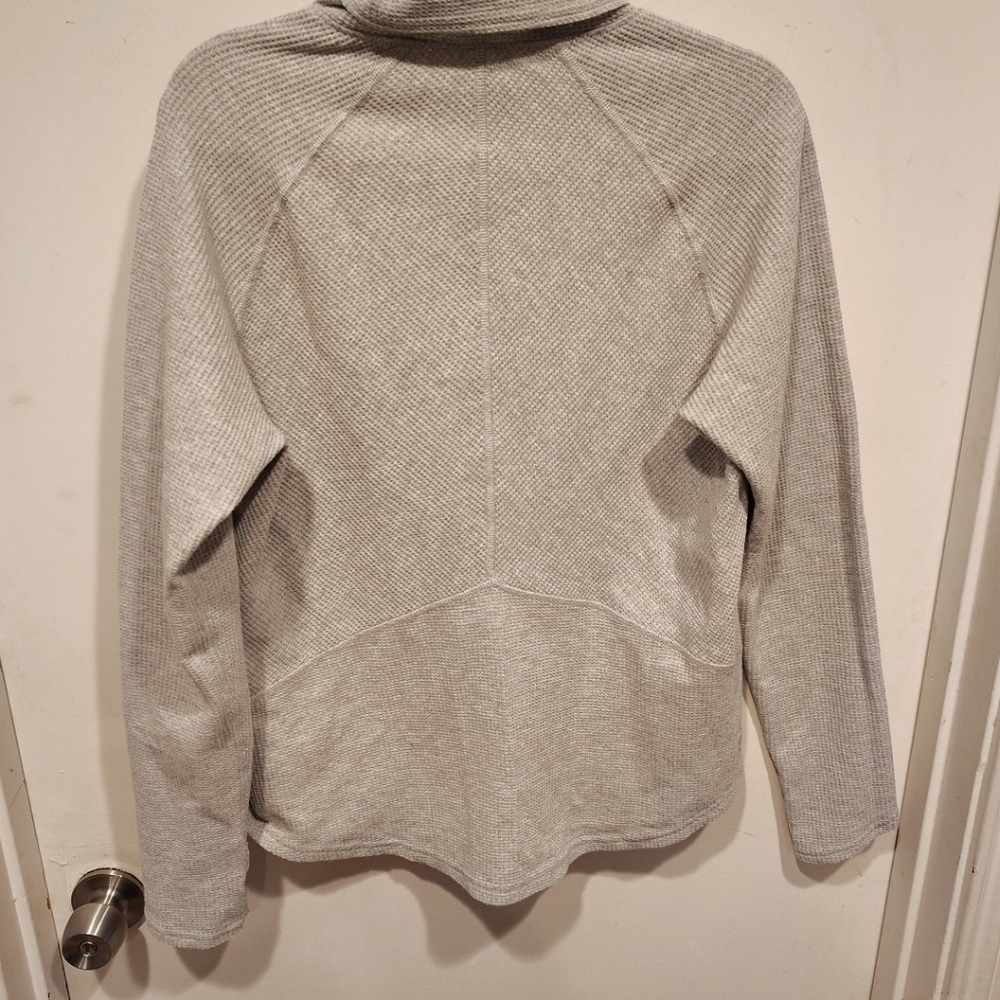 SOLD Kuhl Women's Gray Petra Thermal Waffle Knit Turtleneck Top Sz XL-Gorpcore - Picture 7 of 7